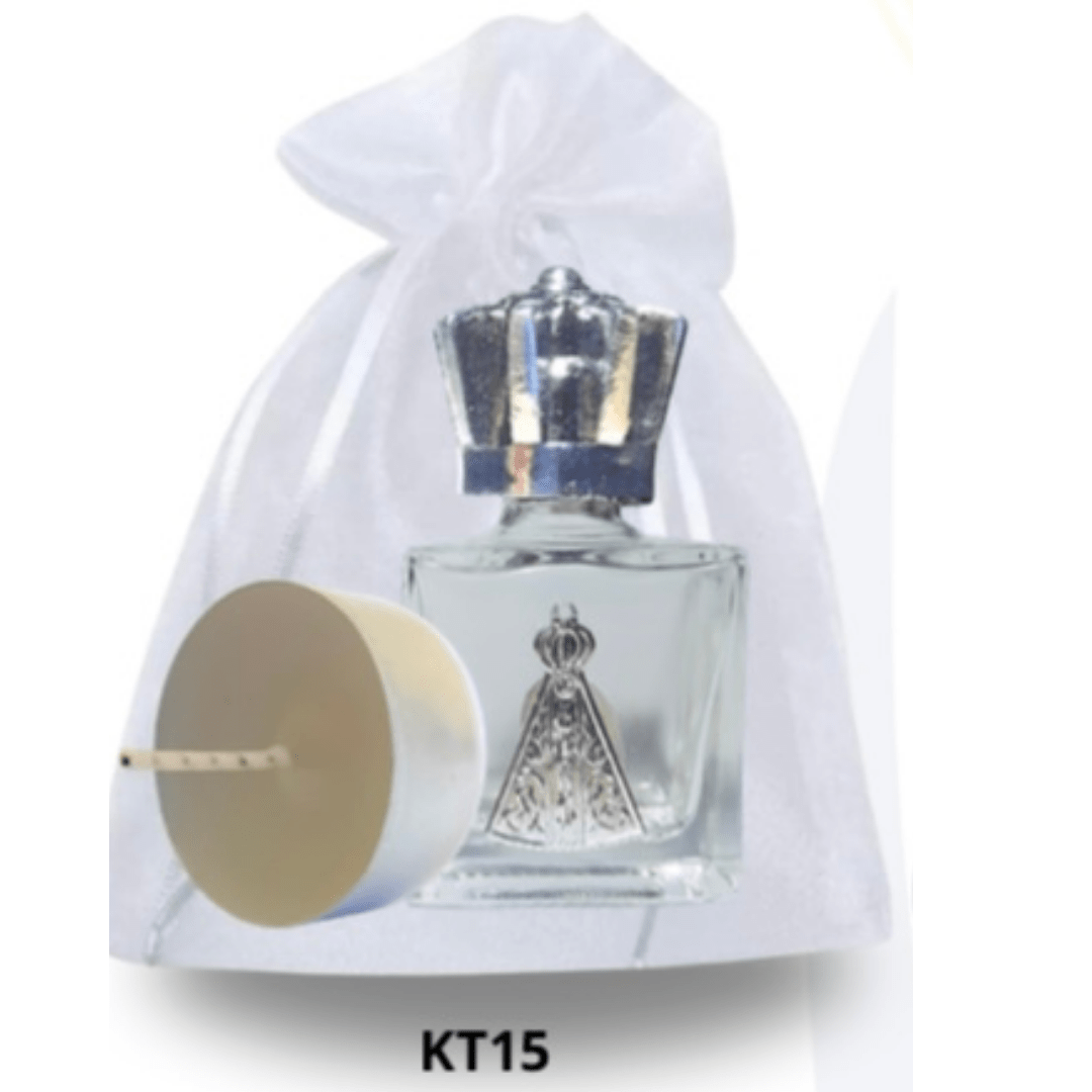 Kit Porta Água Coroinha + Vela Rechaud - KT15
