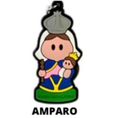 Cl1 Chaveiro De Borracha Amparo - 10 Unidades