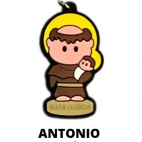 Cl1 Chaveiro De Borracha Antonio - 10 Unidades