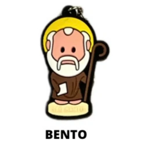 Cl1 Chaveiro De Borracha Bento - 10 Unidades