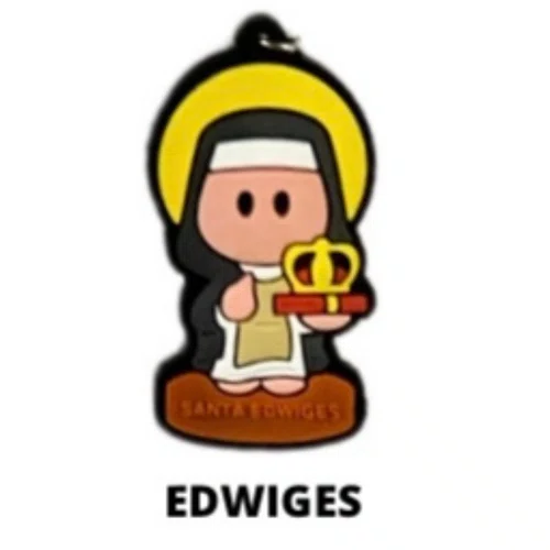 Cl1 Chaveiro De Borracha Edwiges - 10 Unidades