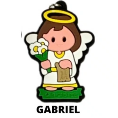 Cl1 Chaveiro De Borracha Gabriel - 10 Unidades
