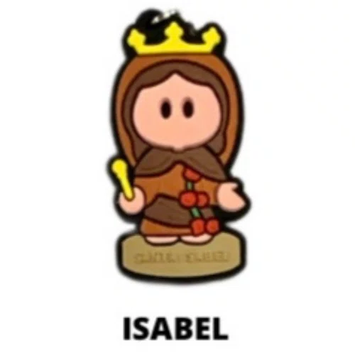 Cl1 Chaveiro De Borracha Isabel - 10 Unidades