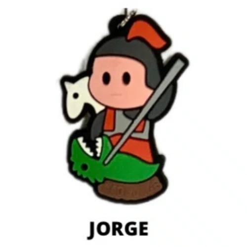 Cl1 Chaveiro De Borracha Jorge - 10 Unidades