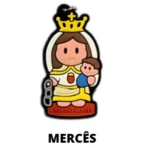 Cl1 Chaveiro De Borracha Mercês - 10 Unidades