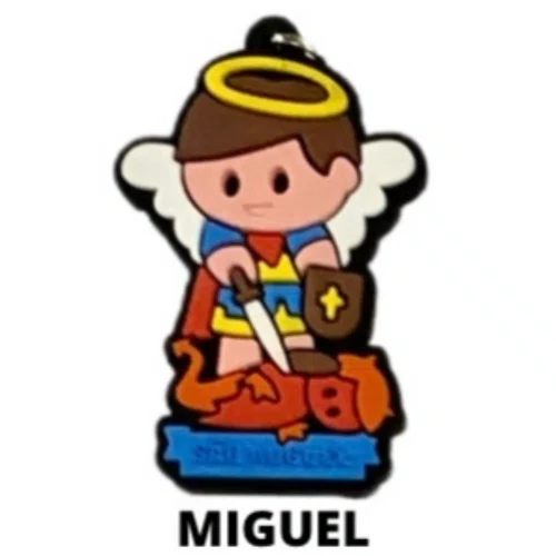 Cl1 Chaveiro De Borracha Miguel - 10 Unidades