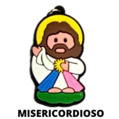 Cl1 Chaveiro De Borracha Misericordioso - 10 Unidades