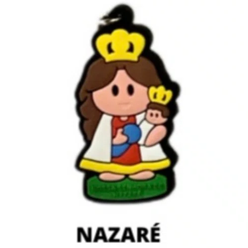 Cl1 Chaveiro De Borracha Nazaré - 10 Unidades