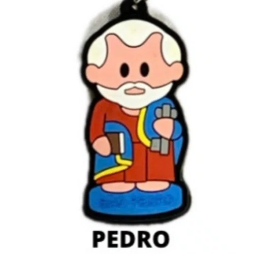 Cl1 Chaveiro De Borracha Pedro - 10 Unidades
