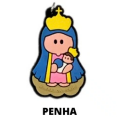 Cl1 Chaveiro De Borracha Penha - 10 Unidades