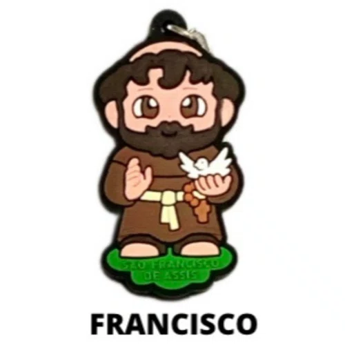 Cl2 Chaveiro De Borracha Francisco - 10 Unidades