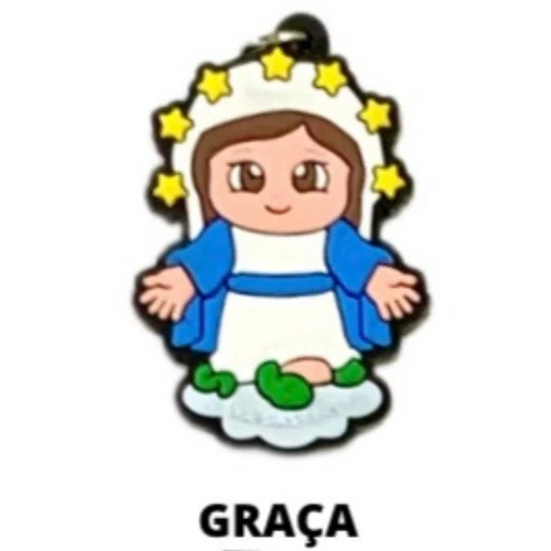 Cl2 Chaveiro De Borracha Graça - 10 Unidades