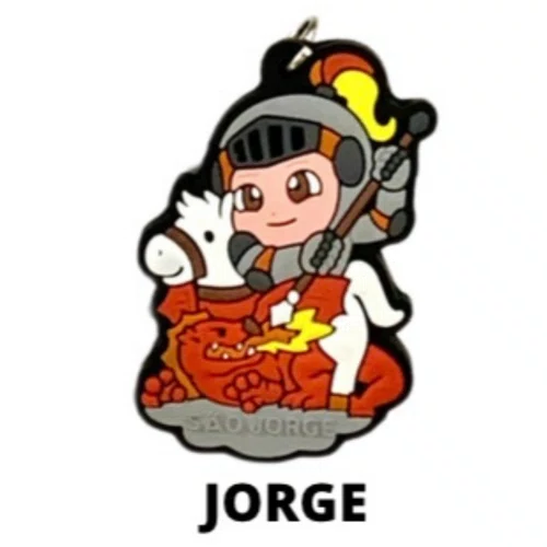 Cl2 Chaveiro De Borracha Jorge - 10 Unidades