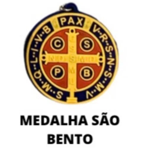 Cl2 Chaveiro De Borracha Medalha São Bento - 10 Unidades