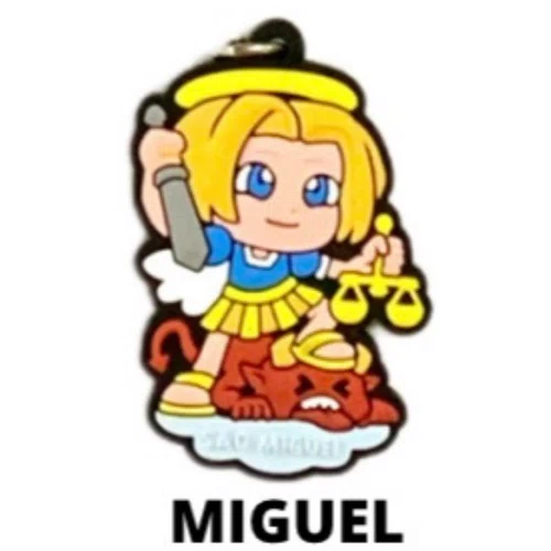 Cl2 Chaveiro De Borracha Miguel - 10 Unidades