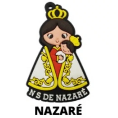 Cl2 Chaveiro De Borracha Nazaré - 10 Unidades