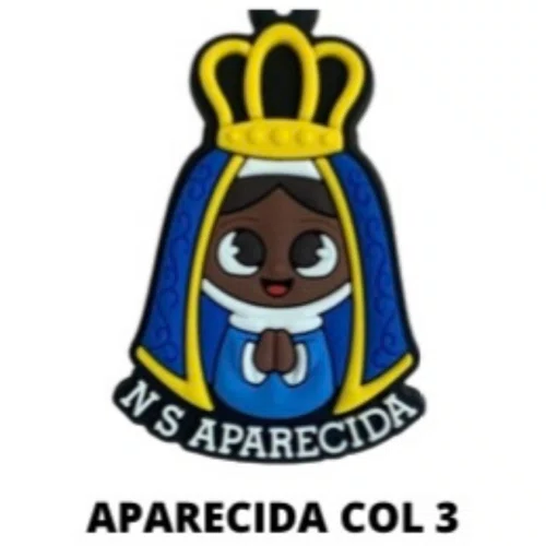 Cl3 Chaveiro De Borracha Aparecida Col 3 - 10 Unidades