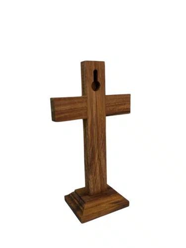 Crucifixo de Madeira São Bento - 14cm Ref:134