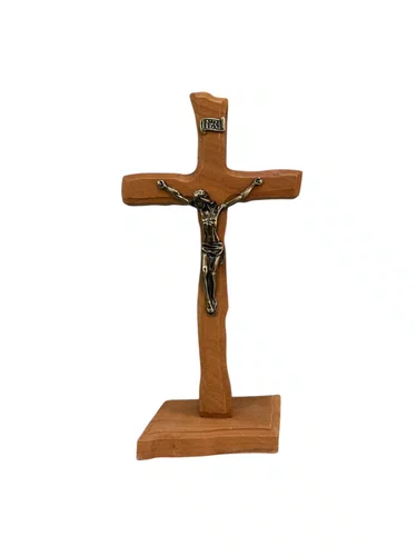 Crucifixo de Madeira De Demolição - 19cm Ref:01