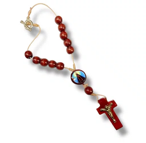 Dezena Cordão Madeira Aparecida - 6 Unidades