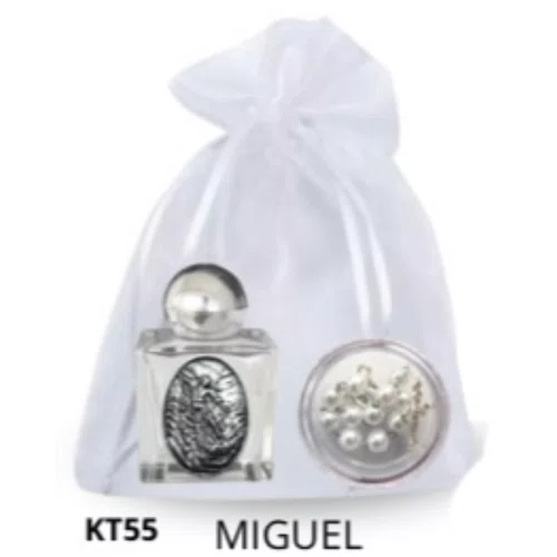 Kit Porta Água Benta + Porta Terço + Dezena - Miguel