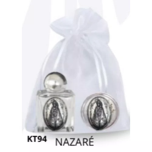 Kit Porta Água Benta + Porta Terço + Dezena - Nazaré