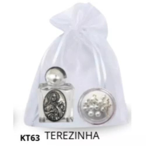 Kit Porta Água Benta + Porta Terço + Dezena - Terezinha