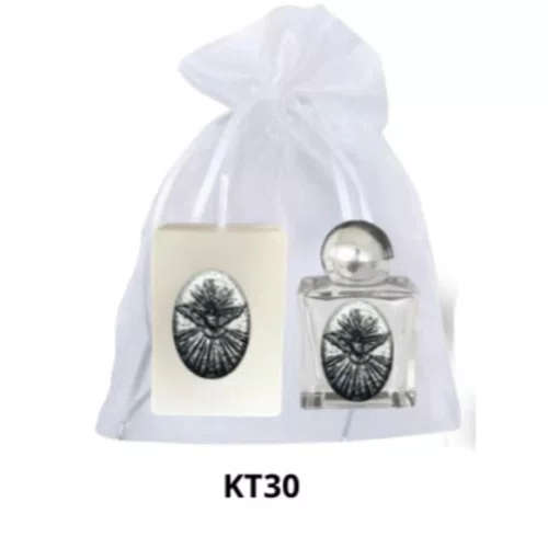 Kit Vela Quadrada Santos + Porta Água Benta - KT30