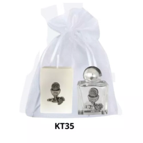 Kit Vela Quadrada Santos + Porta Água Benta - KT35