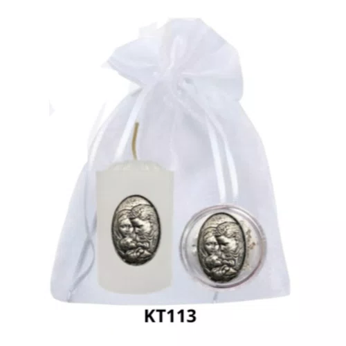 Kit Vela Votiva + Porta Terço + Dezena - KT113