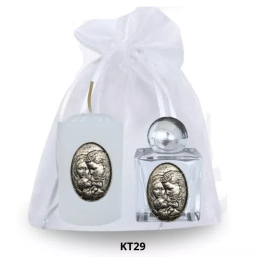 Kit Vela Votiva Santos + Porta Água Benta - KT29