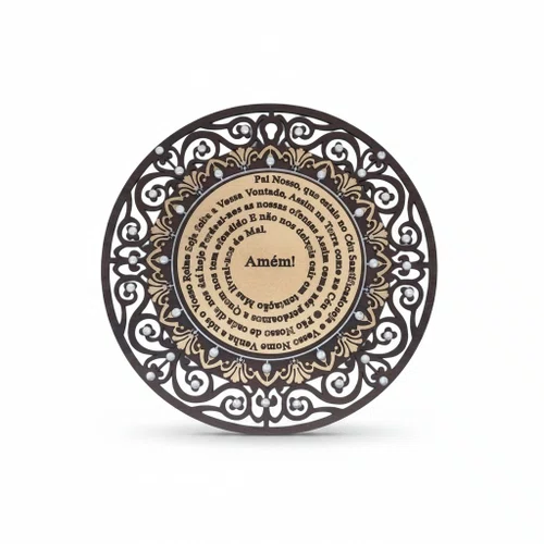 Mandala com a oração do Pai Nosso