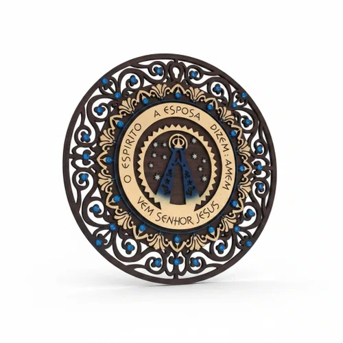 Mandala De Nossa Senhora Aparecida Nicho P - Marrom