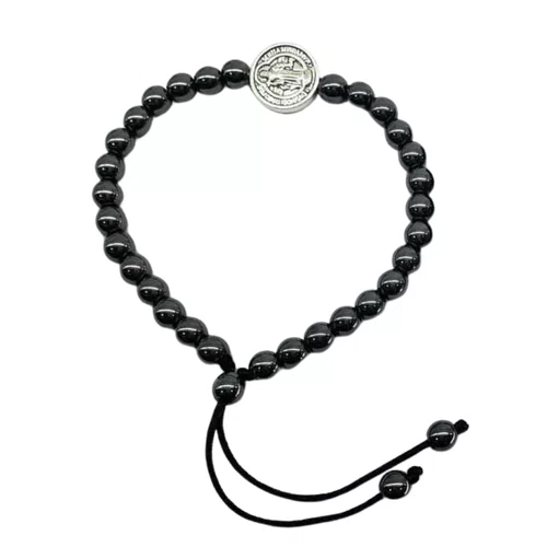 Pulseira de Hematita Cordão Regulável São Bento - 6 unidades