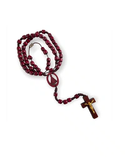 Terço de Madeira com Fecho Aparecida - 6 Unidades