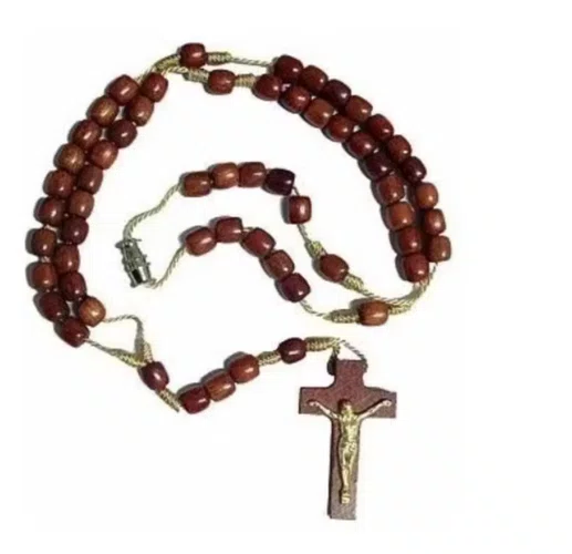 Terço de Madeira com Fecho Liso - 6 Unidades