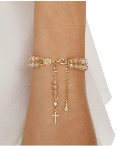 Terço De Pulso Folheado Cristal - Champanhe