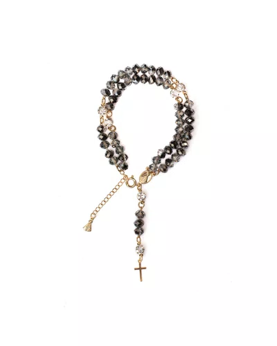 Terço De Pulso Folheado Cristal - Fume