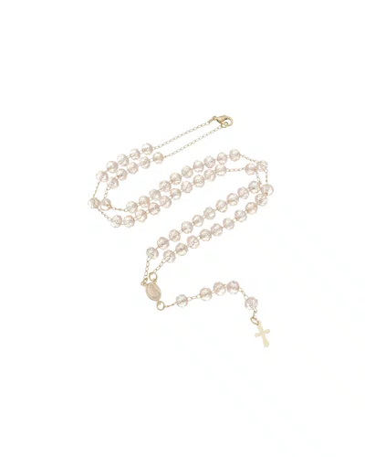 Terço Pescoço Cristal - Champanhe