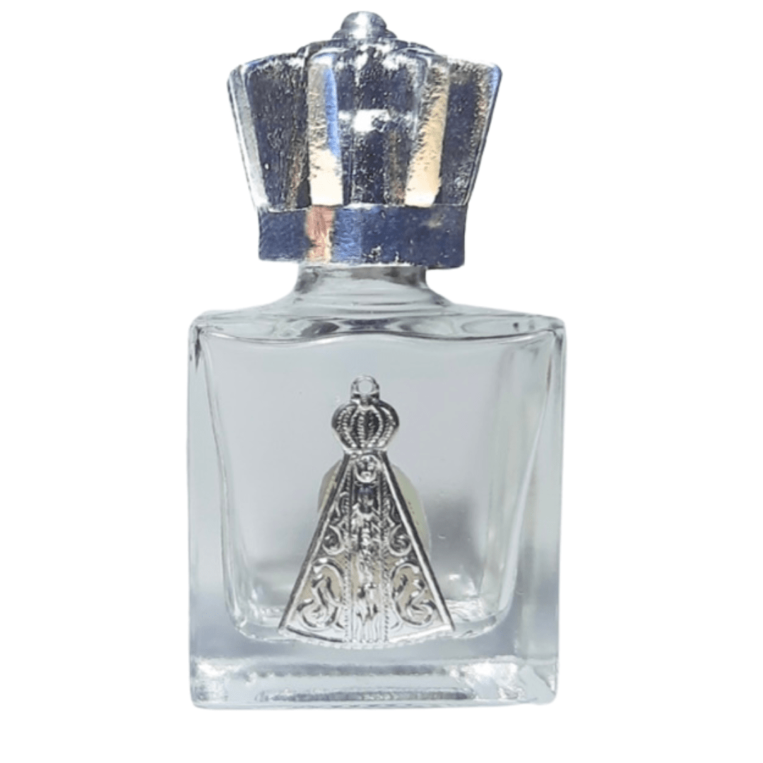 Porta água Benta Coroinha Prata Vidro P - 10ml