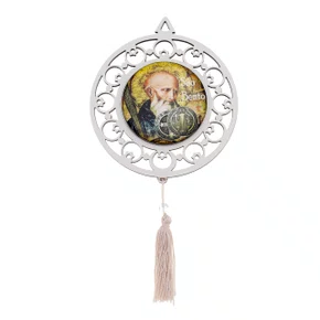 Adorno Redondo Resinado São Bento - Branco