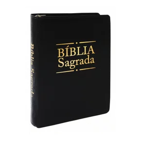 Bíblia Sagrada Capa Couro com Zíper