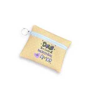 Bolsinha de Pano -  Deus é Amor