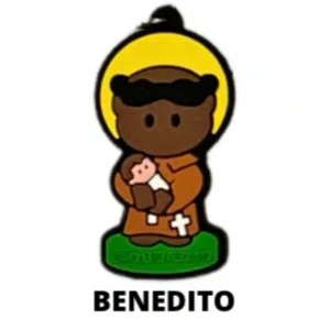 Cl1 Chaveiro De Borracha Benedito - 10 Unidades