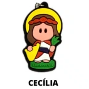 Cl1 Chaveiro De Borracha Cecília - 10 Unidades