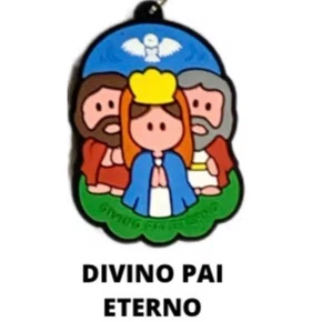 Cl1 Chaveiro De Borracha Divino Pai Eterno - 10 Unidades