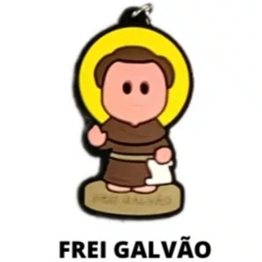 Cl1 Chaveiro De Borracha Frei Galvão - 10 Unidades
