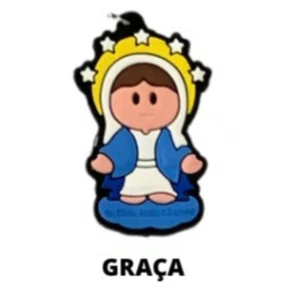 Cl1 Chaveiro De Borracha Graça - 10 Unidades