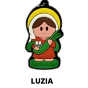 Cl1 Chaveiro De Borracha Luzia - 10 Unidades