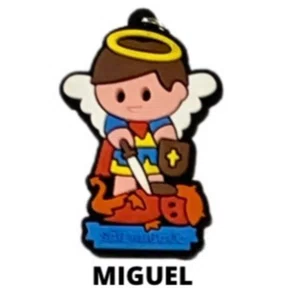 Cl1 Chaveiro De Borracha Miguel - 10 Unidades